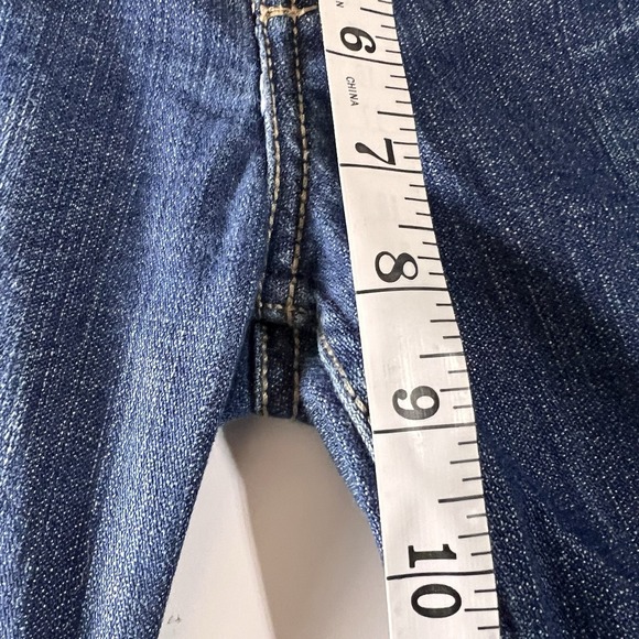 Yanuk Womens Jeans 31 Dreamer Stitch Flare Designer Stitching Medium Wash - Picture 5 of 14